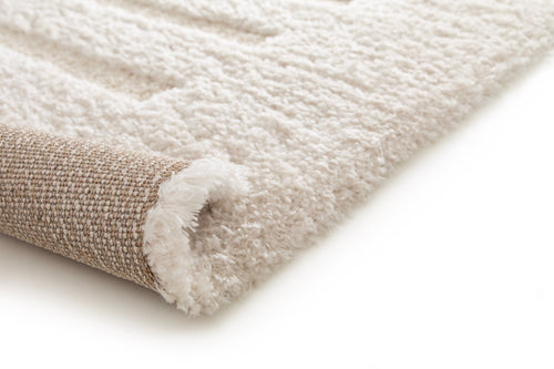 AFK Living vloerkleed Passage - reliëfeffect - wit - 160x230 cm
