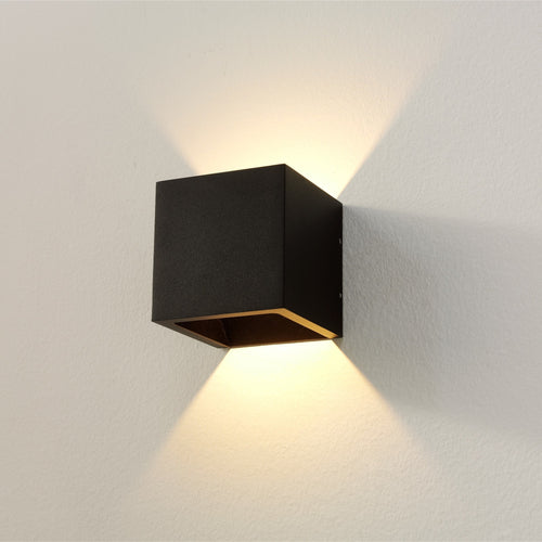 Artdelight Wandlamp Cube - Zwart