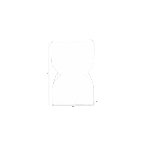 Zuiver Cones Krukje/ Bijzettafeltje Shiny Brown - Bruin