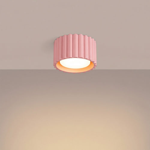 Sollux Lighting Plafondlamp AURA 1 roze Gx53 - 10x10x6cm