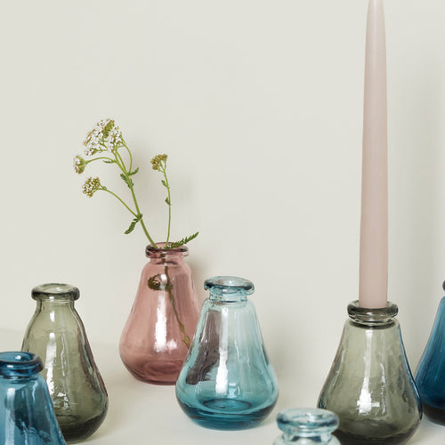 Hübsch vazen Clarien - glas - ø9xh13cm - vtwonen shop