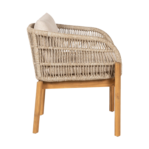 Artichok Teresa Houten Tuinstoel Beige - Met Zitkussens