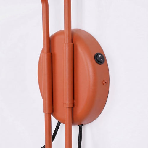 Sollux Lighting Wandlamp NOX 2 rode oker met schakelaar - 150x80x30cm