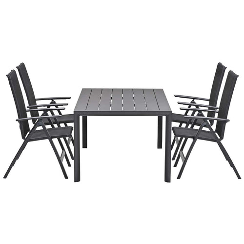 Garden Impressions tuinset Santana - Adana - donker grijs - 220x100 cm - 7-delig