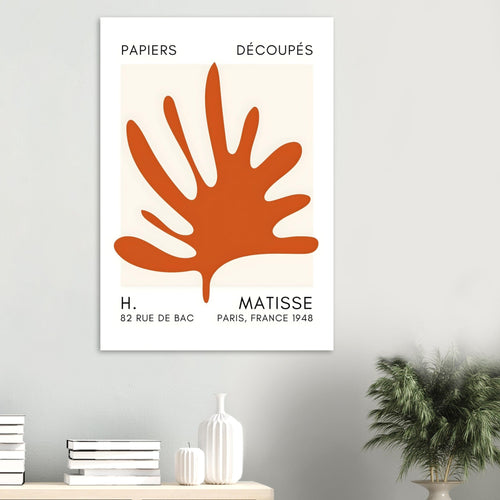 Artfulprints  Matisse – Coral drift orange   poster 50x70 cm - vtwonen shop