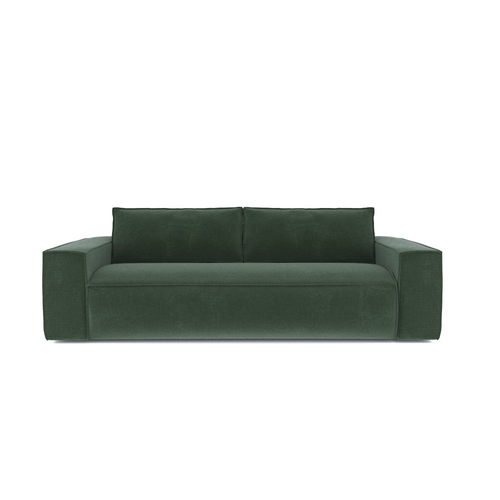 Sia Home - Rechte slaapbanken JOAN - Fluweel - Smaragdgroen - 234cm - vtwonen shop