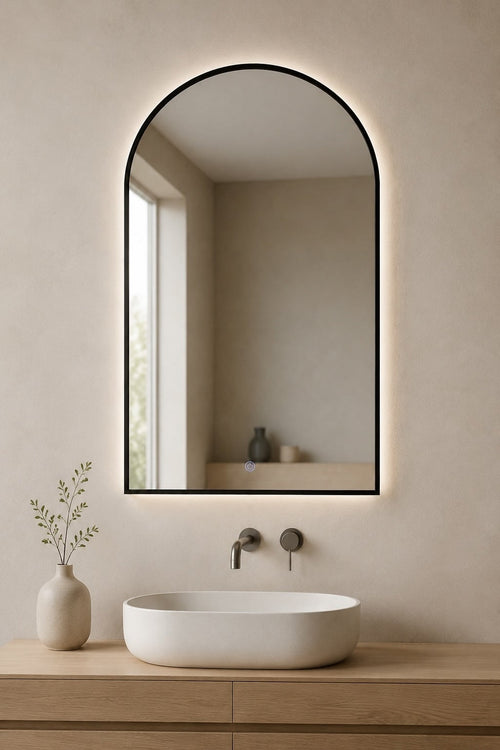 Badplaats Badkamerspiegel Tunis LED - 60 x 90 cm -  Badkamer Spiegel - Spiegel Douche