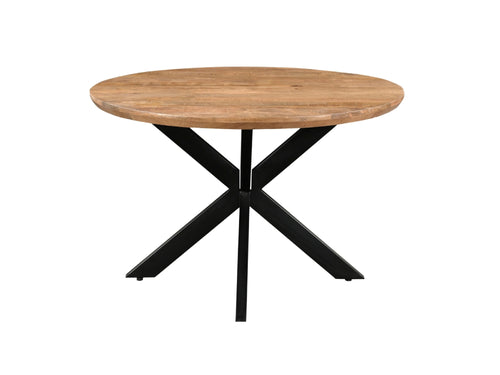 Livingfurn eetkamertafel Jesper Round - 120cm - mangohout