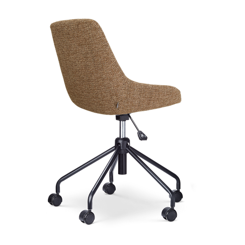 Nolon Nout-Isa bureaustoel bruin blend - zwart onderstel
