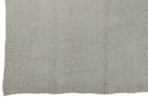 J-Line deken Chenille - polyester - grijs