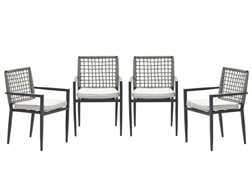 Garden Impressions Florance tuinstoelen set van 4 stapelbaar
