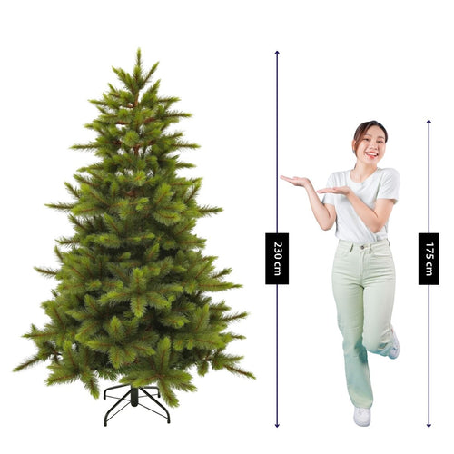 Triumph Tree Wyoming Kerstboom Serie - Kerstversiering voor in Huis met Volle Dennentakjes - Kunstboom met Realistische PVC Hardneedle Naalden -