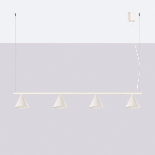 Sollux Lighting Kroonluchter NOX 4L beige - 122x14x215cm