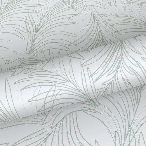 Sanders & Sanders behang veren vergrijsd groen en wit - 53 cm x 10 m - 640367 - vtwonen shop