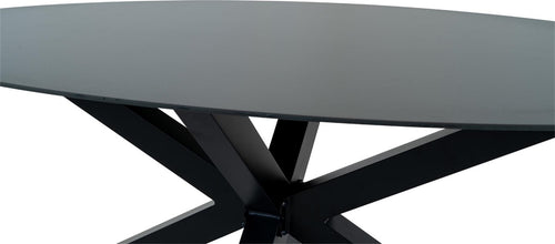 Lesli Living tuintafel Crest - zwart - 180x100x73cm