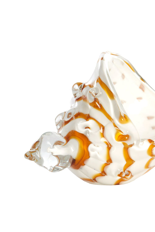 Light & Living ornament SHELL - 22x10x12cm - wit