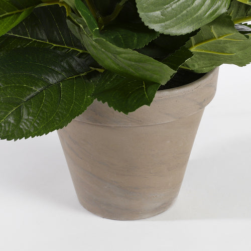 Mica Decorations Hortensia Kunstplant in Bloempot Stan - H45 x Ø45 cm - Wit