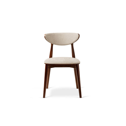 Set van 2 stoelen Rina chenille beige - 48x47.5x79cm