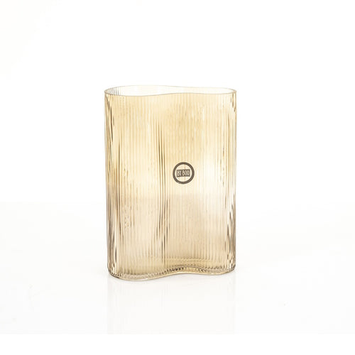 FurniLux Riba 6 vaas - Brown - 18x11x25 cm