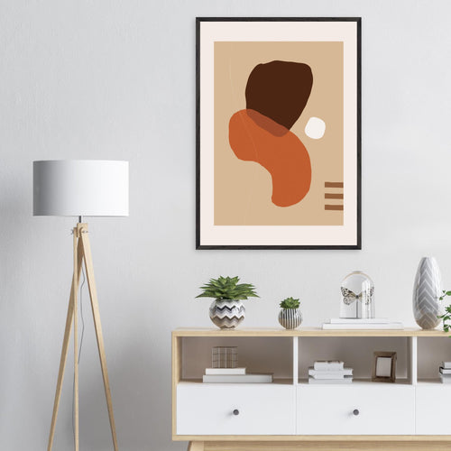 Artfulprints  Boho wall art - Abstract earth   poster A4 21x29.7 cm