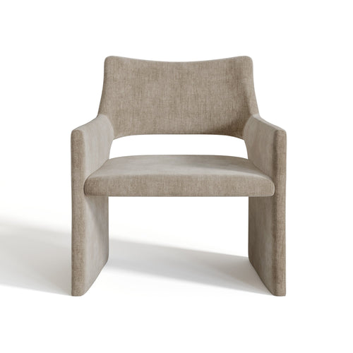 Sia Home - Eetkamerstoel ZOE - Fluweel - Mol - 73cm - vtwonen shop