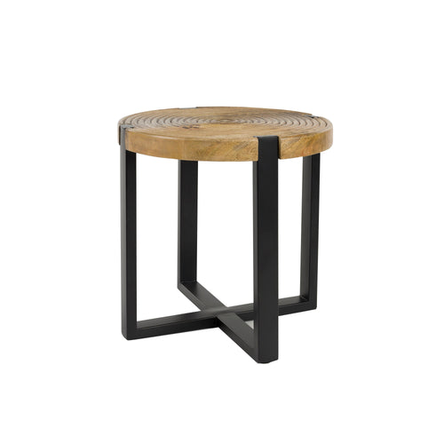 Housecraft Living Buz Bijzettafel Rond 40 cm Mangohout - Bruin - vtwonen shop