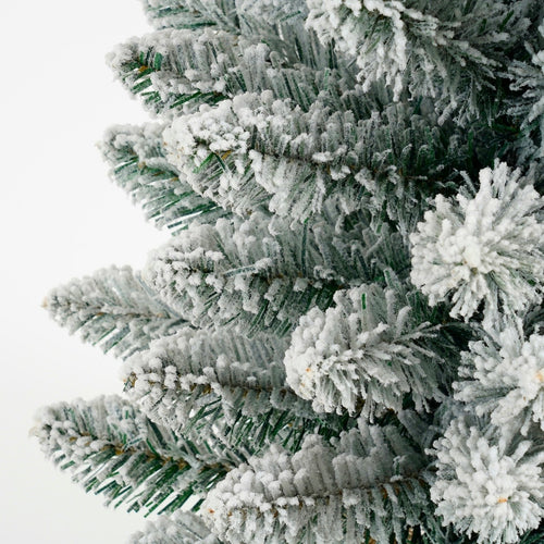 Black Box Trees Gerlos Smalle Kunstkerstboom in Jute - H75 x Ø36 cm - Groen Frosted