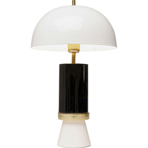 Kare Design tafellamp Josy - wit en zwart