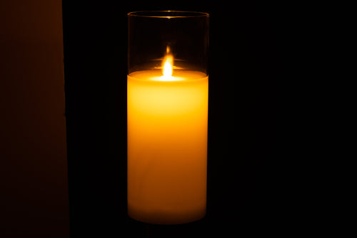 J-Line lamp Blinkend - glas - transparant - large - LED lichtjes - vtwonen shop