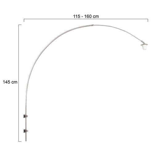 Steinhauer wandlamp sparkled - 1 lichts - 160x 145 cm - mat chroom