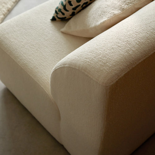 Tikamoon Modulaire stoffen fauteuil in écru, groot model - Beige