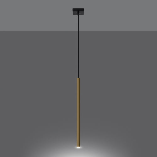 Sollux Lighting Hanglamp PASTELO 1 gepolijst goud - 8x8x100cm