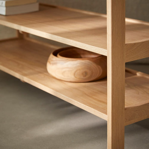 Tikamoon Massief eiken boekenkast - Naturel