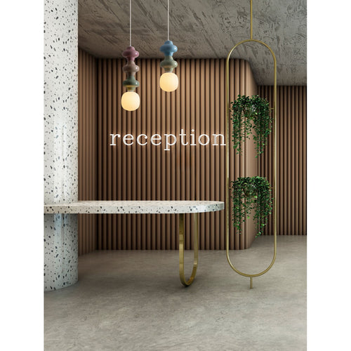 Nova Luce CLIO Slanke hanglamp voor aan het plafond in roze, geel, groen en mat wit, E14 fitting, 1x5W
