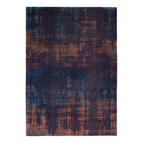 Louis De Poortere vloerkleed Sunset Blue - zwart - 80x150cm