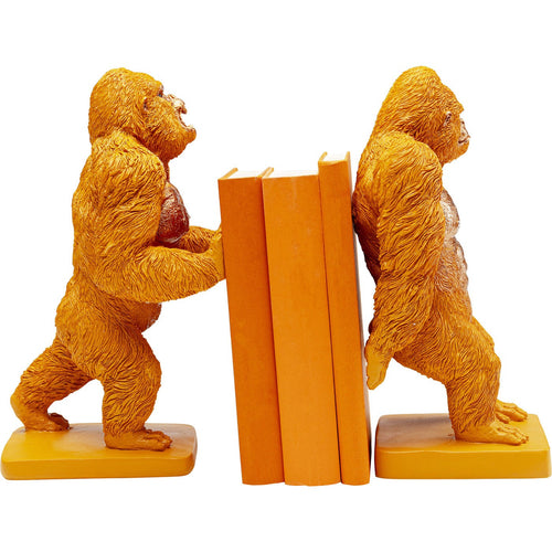 Kare Design Boekensteun Gorilla Oranje (2/Set) - vtwonen shop
