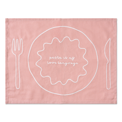 Kulu Club placemats - pasta borden - linnenmix - set van 2 - vtwonen shop