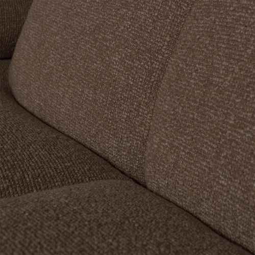 WOOOD 1,5-zits bank met arm links Mojo - Bouclé - Bruin - 74X160X97