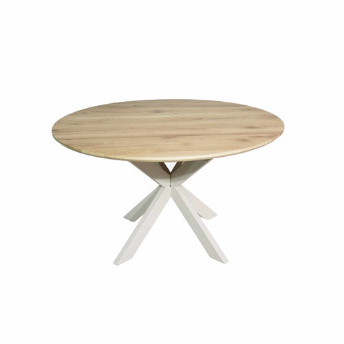 Starfurn Eettafel Ferris - Rond Zand/Eikenhout - Ø110x76cm
