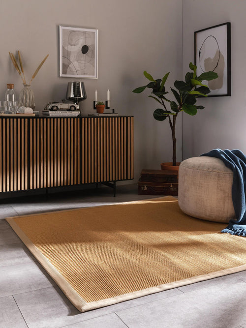 benuta sisal vloerkleed Sana - beige - 150x150 cm