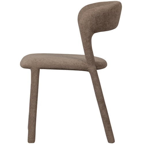 WOOOD eetkamerstoelen Noble - Polyester - Taupe - Set van 6 - vtwonen shop