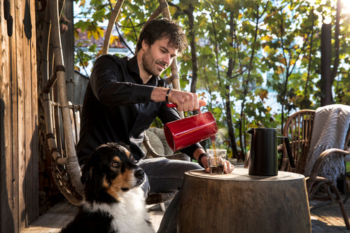 Leopolod Vienna - Koffiemaker San Marco - Dubbelwandig - 1.0L - Zwart - vtwonen shop