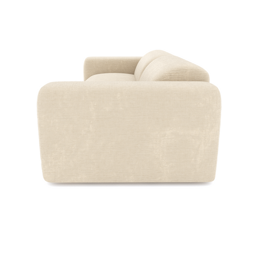Sia Home - Bank MYRA - getextureerd fluweel crème 205cm