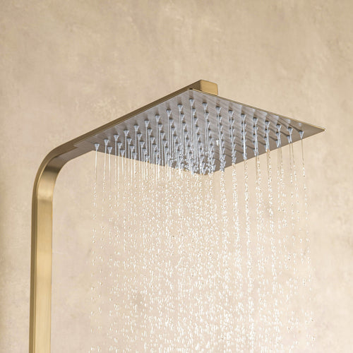 LOMAZOO regendouche Estrella - met waterbesparende kop - goud