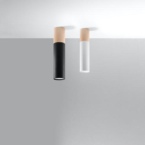 Sollux Lighting Plafondlamp PABLO wit - 6x6x30cm