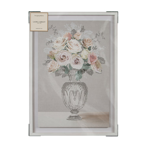 Laura Ashley Canvas in Frame - Rose Bouquet Vase - 70x50cm - vtwonen shop