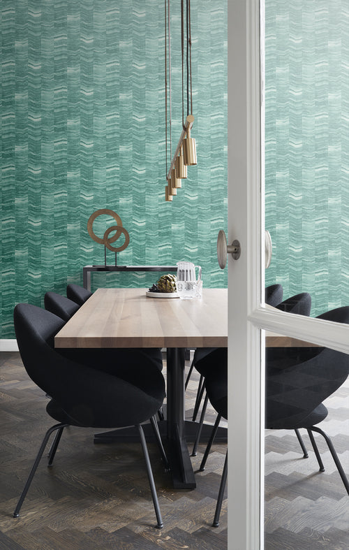 Origin Wallcoverings behang marmer motief smaragd groen - 53 cm x 10,05 m - 337248 - vtwonen shop