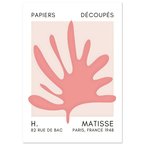 Artfulprints  Matisse – Coral drift taupe   poster A4 21x29.7 cm - vtwonen shop