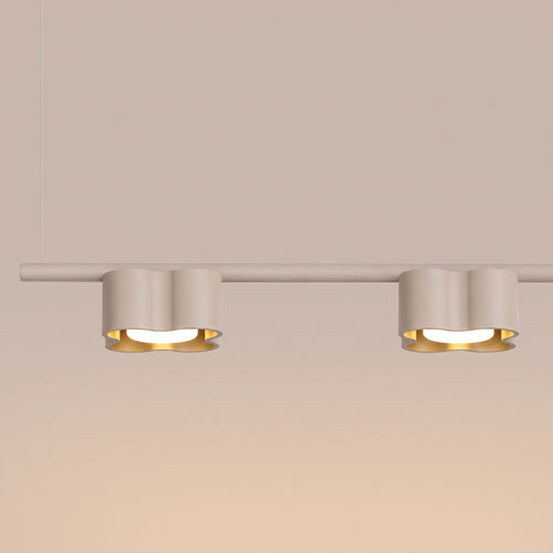 Sollux Lighting Kroonluchter OVIO 4 taupe Gx53 - 122x12x208cm