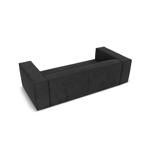 Cosmopolitan Design - Bank Turin 3-zits, structurele stof donkergrijs - 100x227x68cm